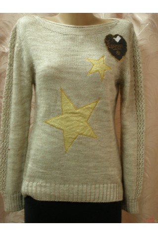 Молодежный свитер со звездами Fashion 11002